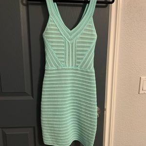 Turquoise Bebe bodycon
